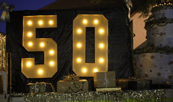 Large light up 50 letters